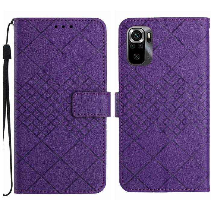 Funda para teléfono de cuero con textura de cuadrícula rómbica, For Xiaomi Redmi Note 12 4G Global, For Xiaomi Redmi A1 / A2, For Xiaomi Redmi 11A / Poco C55, For Xiaomi Redmi Note 12 Pro+ India, For Xiaomi Redmi Note 12 Pro India                      ...