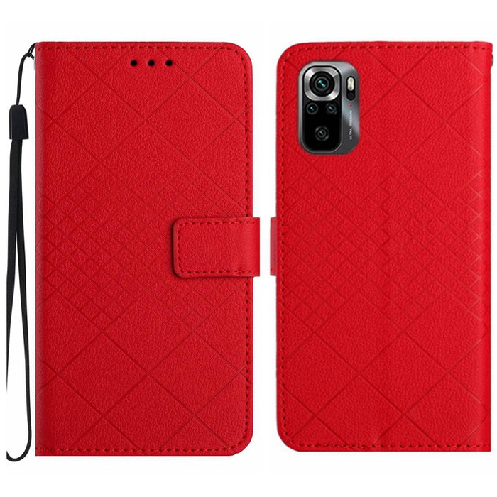 Funda para teléfono de cuero con textura de cuadrícula rómbica, For Xiaomi Redmi Note 12 4G Global, For Xiaomi Redmi A1 / A2, For Xiaomi Redmi 11A / Poco C55, For Xiaomi Redmi Note 12 Pro+ India, For Xiaomi Redmi Note 12 Pro India                      ...