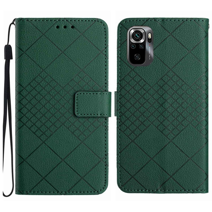Funda para teléfono de cuero con textura de cuadrícula rómbica, For Xiaomi Redmi Note 12 4G Global, For Xiaomi Redmi A1 / A2, For Xiaomi Redmi 11A / Poco C55, For Xiaomi Redmi Note 12 Pro+ India, For Xiaomi Redmi Note 12 Pro India                      ...