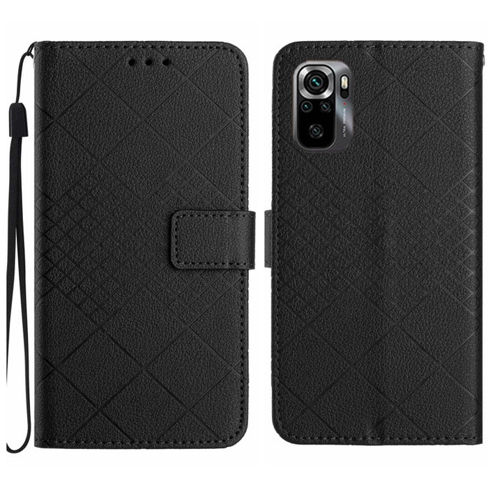 Funda para teléfono de cuero con textura de cuadrícula rómbica, For Xiaomi Redmi Note 12 4G Global, For Xiaomi Redmi A1 / A2, For Xiaomi Redmi 11A / Poco C55, For Xiaomi Redmi Note 12 Pro+ India, For Xiaomi Redmi Note 12 Pro India                      ...