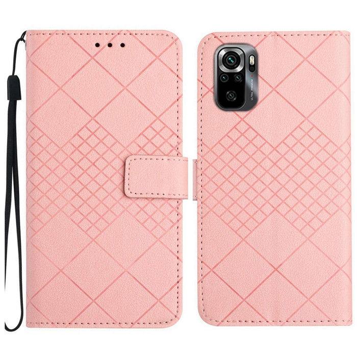 Funda para teléfono de cuero con textura de cuadrícula rómbica, For Xiaomi Redmi Note 12 4G Global, For Xiaomi Redmi A1 / A2, For Xiaomi Redmi 11A / Poco C55, For Xiaomi Redmi Note 12 Pro+ India, For Xiaomi Redmi Note 12 Pro India                      ...