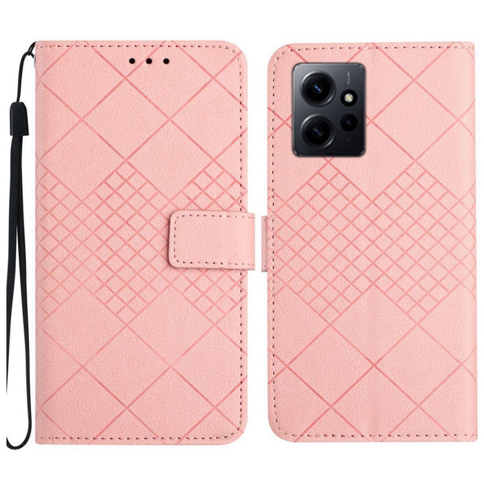 Funda para teléfono de cuero con textura de cuadrícula rómbica, For Xiaomi Redmi Note 12 4G Global, For Xiaomi Redmi A1 / A2, For Xiaomi Redmi 11A / Poco C55, For Xiaomi Redmi Note 12 Pro+ India, For Xiaomi Redmi Note 12 Pro India                      ...