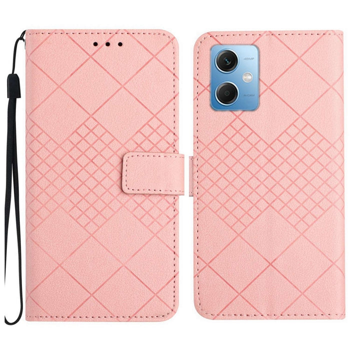 Funda para teléfono de cuero con textura de cuadrícula rómbica, For Xiaomi Redmi Note 12 4G Global, For Xiaomi Redmi A1 / A2, For Xiaomi Redmi 11A / Poco C55, For Xiaomi Redmi Note 12 Pro+ India, For Xiaomi Redmi Note 12 Pro India                      ...