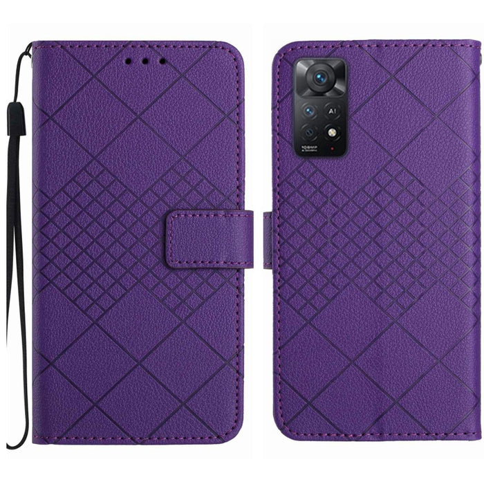 Funda para teléfono de cuero con textura de cuadrícula rómbica, For Xiaomi Redmi 13 4G Global / 5G Global, For Xiaomi Redmi A3, For Xiaomi Redmi Note 13 4G Global, For Xiaomi Redmi 13C 5G, For Xiaomi 14 Ultra, For Xiaomi 14 Pro, For Xiaomi 14          ...