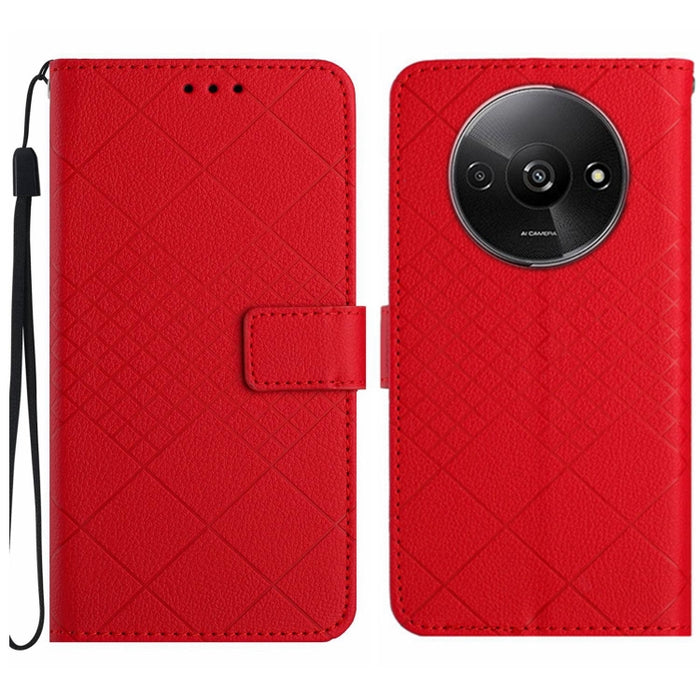 Funda para teléfono de cuero con textura de cuadrícula rómbica, For Xiaomi Redmi 13 4G Global / 5G Global, For Xiaomi Redmi A3, For Xiaomi Redmi Note 13 4G Global, For Xiaomi Redmi 13C 5G, For Xiaomi 14 Ultra, For Xiaomi 14 Pro, For Xiaomi 14          ...