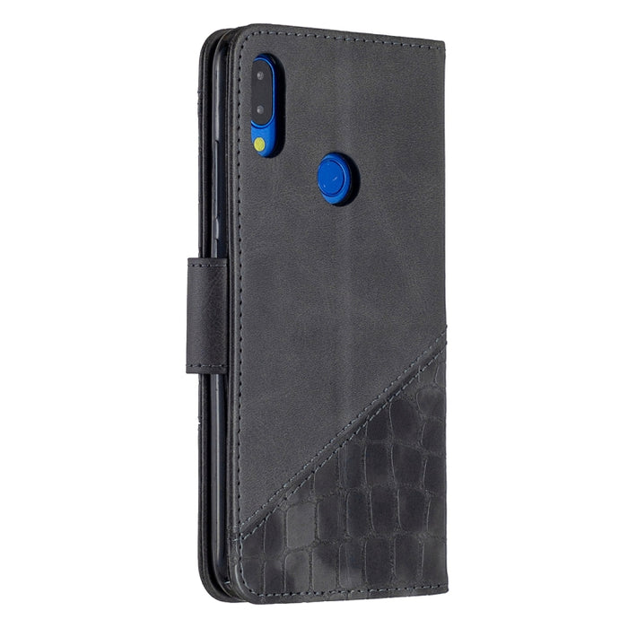 Funda de cuero PU con tapa horizontal y textura de cocodrilo a juego con billetera, soporte y ranuras para tarjetas, For Xiaomi Redmi Note 7, For Xiaomi Redmi Note 9 Pro