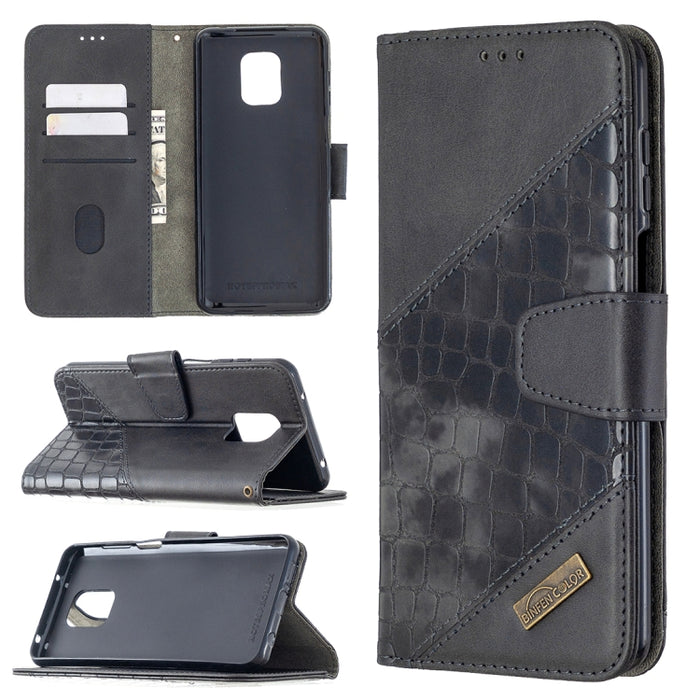 Funda de cuero PU con tapa horizontal y textura de cocodrilo a juego con billetera, soporte y ranuras para tarjetas, For Xiaomi Redmi Note 7, For Xiaomi Redmi Note 9 Pro