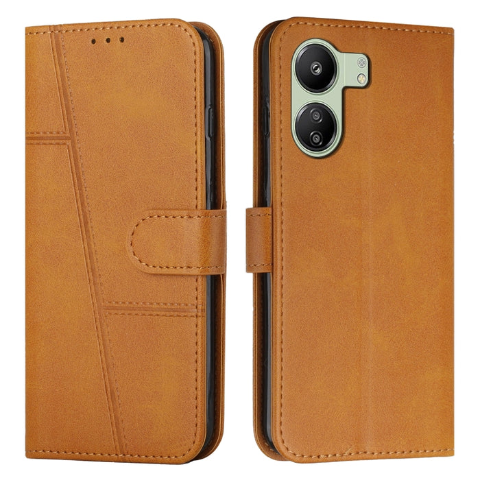 Funda para teléfono de cuero con hebilla y textura de becerro con costuras, For Xiaomi 14 pro, For Xiaomi 13T / Xiaomi 13T Pro, For Xiaomi 14, For Xiaomi Redmi Note 13, For Xiaomi Redmi 13C, For Xiaomi Redmi Note 13 pro+, For Xiaomi Redmi Note 13 pro