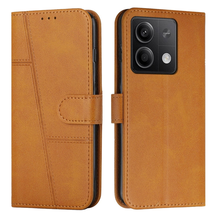 Funda para teléfono de cuero con hebilla y textura de becerro con costuras, For Xiaomi 14 pro, For Xiaomi 13T / Xiaomi 13T Pro, For Xiaomi 14, For Xiaomi Redmi Note 13, For Xiaomi Redmi 13C, For Xiaomi Redmi Note 13 pro+, For Xiaomi Redmi Note 13 pro