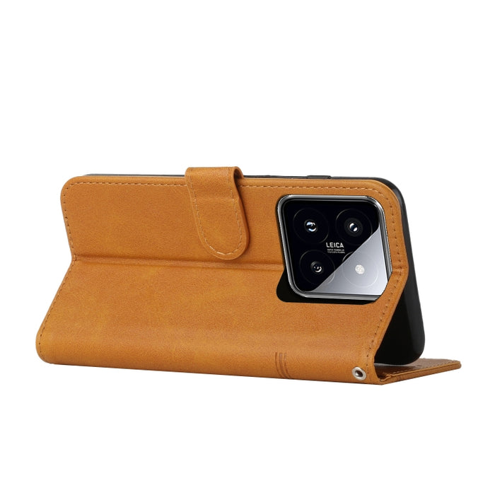 Funda para teléfono de cuero con hebilla y textura de becerro con costuras, For Xiaomi 14 pro, For Xiaomi 13T / Xiaomi 13T Pro, For Xiaomi 14, For Xiaomi Redmi Note 13, For Xiaomi Redmi 13C, For Xiaomi Redmi Note 13 pro+, For Xiaomi Redmi Note 13 pro