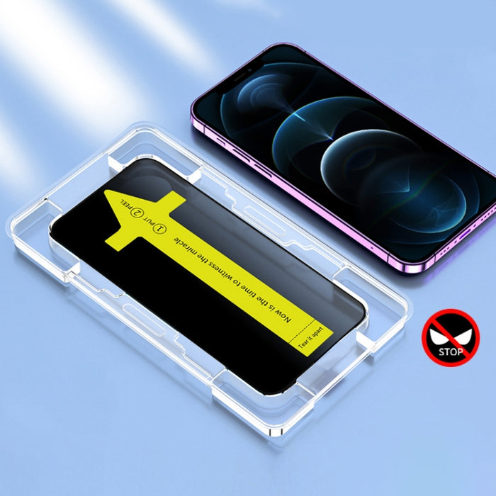 Película de vidrio templado antiestática a prueba de polvo y fijación rápida, antifisgones, For iPhone 17 Pro Max, For iPhone 17 Pro, For iPhone 17, For iPhone Air, For iPhone 16 Pro Max, For iPhone 16 Pro, For iPhone 16 Plus / 15 Plus, For iPhone 16 /...