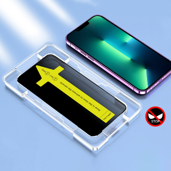Película de vidrio templado antiestática a prueba de polvo y fijación rápida, antifisgones, For iPhone 17 Pro Max, For iPhone 17 Pro, For iPhone 17, For iPhone Air, For iPhone 16 Pro Max, For iPhone 16 Pro, For iPhone 16 Plus / 15 Plus, For iPhone 16 /...