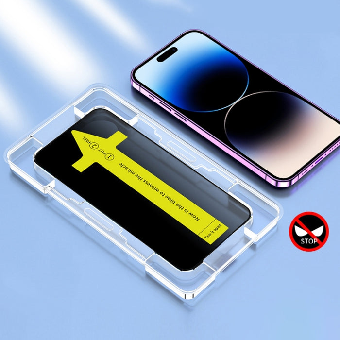 Película de vidrio templado antiestática a prueba de polvo y fijación rápida, antifisgones, For iPhone 17 Pro Max, For iPhone 17 Pro, For iPhone 17, For iPhone Air, For iPhone 16 Pro Max, For iPhone 16 Pro, For iPhone 16 Plus / 15 Plus, For iPhone 16 /...