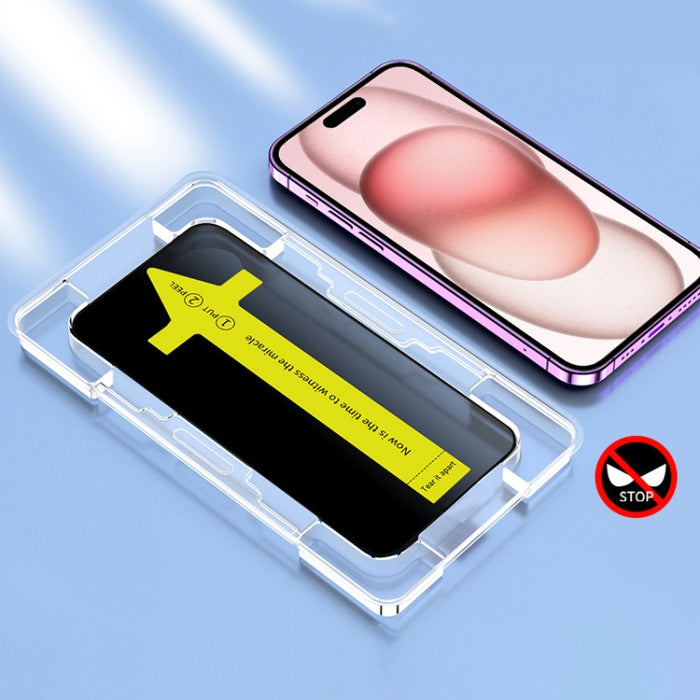 Película de vidrio templado antiestática a prueba de polvo y fijación rápida, antifisgones, For iPhone 17 Pro Max, For iPhone 17 Pro, For iPhone 17, For iPhone Air, For iPhone 16 Pro Max, For iPhone 16 Pro, For iPhone 16 Plus / 15 Plus, For iPhone 16 /...
