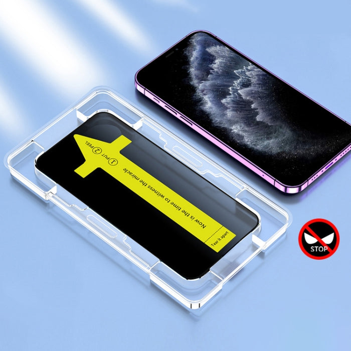 Película de vidrio templado antiestática a prueba de polvo y fijación rápida, antifisgones, For iPhone 17 Pro Max, For iPhone 17 Pro, For iPhone 17, For iPhone Air, For iPhone 16 Pro Max, For iPhone 16 Pro, For iPhone 16 Plus / 15 Plus, For iPhone 16 /...