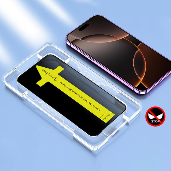Película de vidrio templado antiestática a prueba de polvo y fijación rápida, antifisgones, For iPhone 17 Pro Max, For iPhone 17 Pro, For iPhone 17, For iPhone Air, For iPhone 16 Pro Max, For iPhone 16 Pro, For iPhone 16 Plus / 15 Plus, For iPhone 16 /...