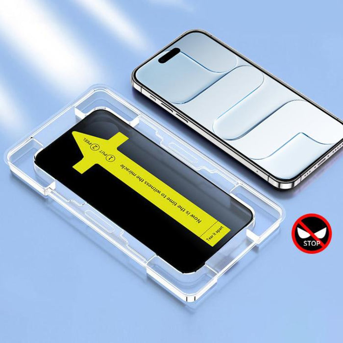 Película de vidrio templado antiestática a prueba de polvo y fijación rápida, antifisgones, For iPhone 17 Pro Max, For iPhone 17 Pro, For iPhone 17, For iPhone Air, For iPhone 16 Pro Max, For iPhone 16 Pro, For iPhone 16 Plus / 15 Plus, For iPhone 16 /...
