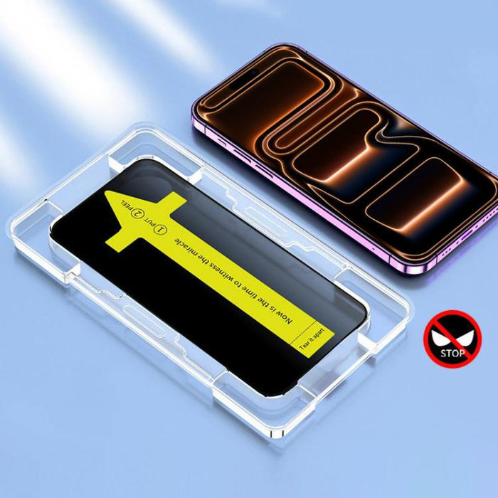 Película de vidrio templado antiestática a prueba de polvo y fijación rápida, antifisgones, For iPhone 17 Pro Max, For iPhone 17 Pro, For iPhone 17, For iPhone Air, For iPhone 16 Pro Max, For iPhone 16 Pro, For iPhone 16 Plus / 15 Plus, For iPhone 16 /...