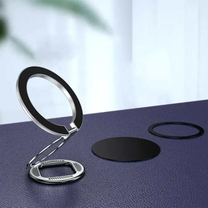 ZF039 Soporte plegable con hebilla de anillo magnético MagSafe, ZF039 (Black), ZF039 (Blue), ZF039 (Purple), ZF039 (Silver)