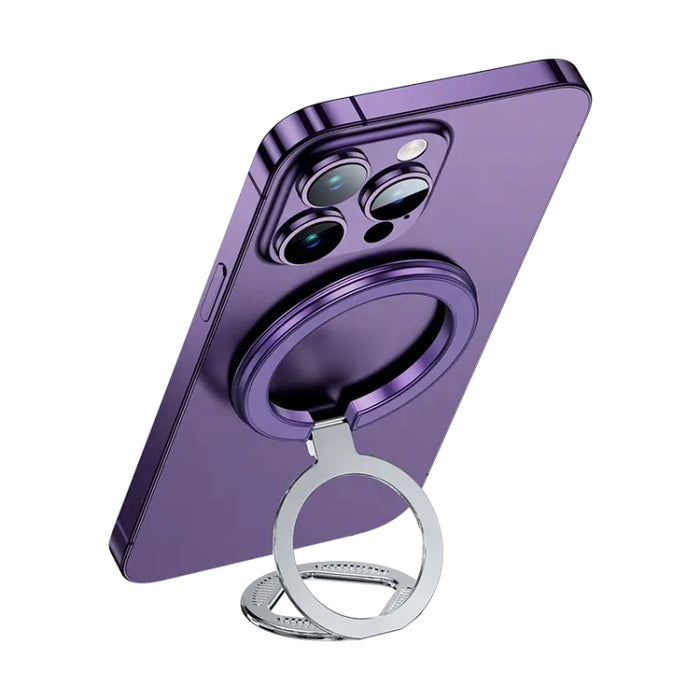 ZF039 Soporte plegable con hebilla de anillo magnético MagSafe, ZF039 (Black), ZF039 (Blue), ZF039 (Purple), ZF039 (Silver)