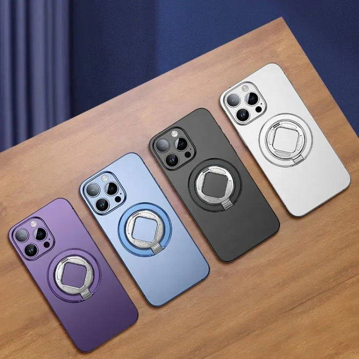 ZF039 Soporte plegable con hebilla de anillo magnético MagSafe, ZF039 (Black), ZF039 (Blue), ZF039 (Purple), ZF039 (Silver)