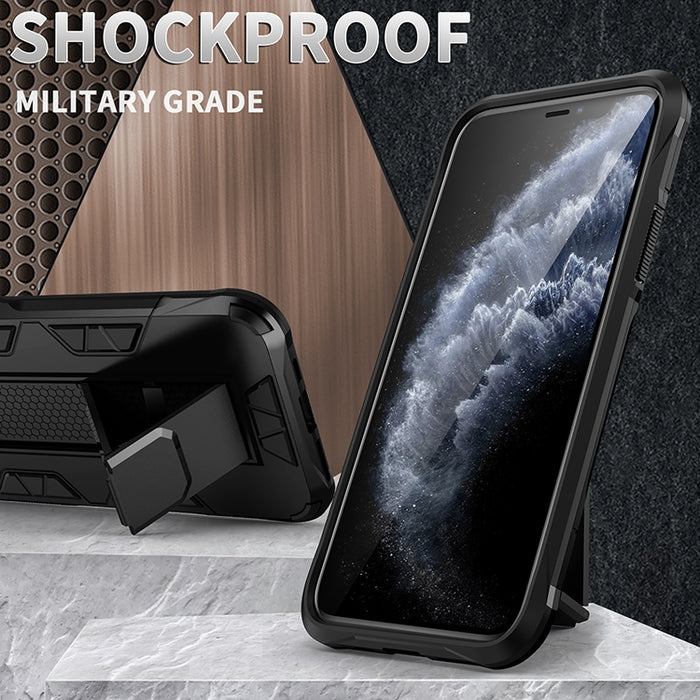 Funda protectora magnética Armor a prueba de golpes TPU + PC con soporte invisible