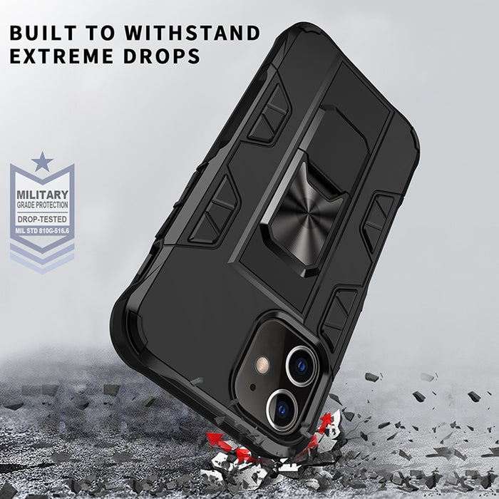 Funda protectora magnética Armor a prueba de golpes TPU + PC con soporte invisible