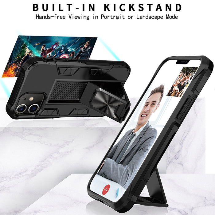 Funda protectora magnética Armor a prueba de golpes TPU + PC con soporte invisible
