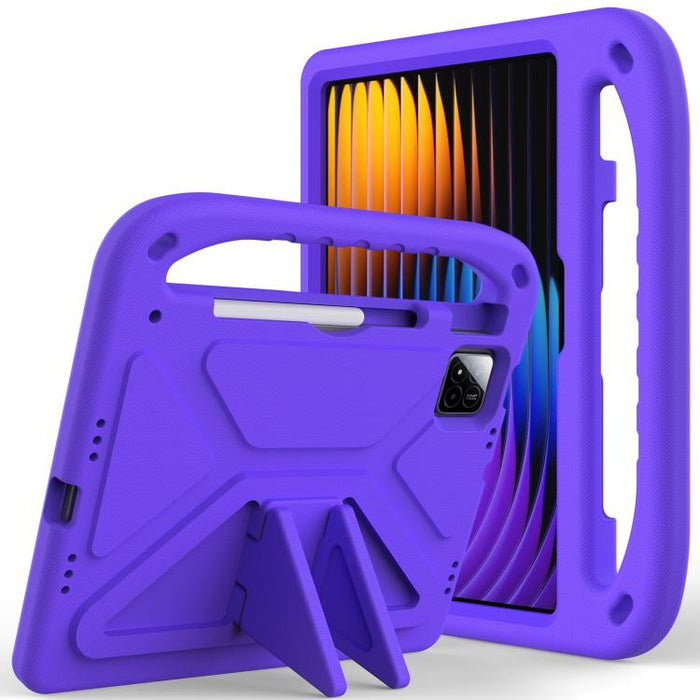 Maneje la caja de la tableta a prueba de golpes de EVA con el sostenedor, For Xiaomi Redmi Pad 2, For Xiaomi Pad 7 / 7 Pro, For Xiaomi Redmi Pad SE 8.7, For Xiaomi Redmi Pad Pro 12.1, For Xiaomi Redmi Pad SE 11.0