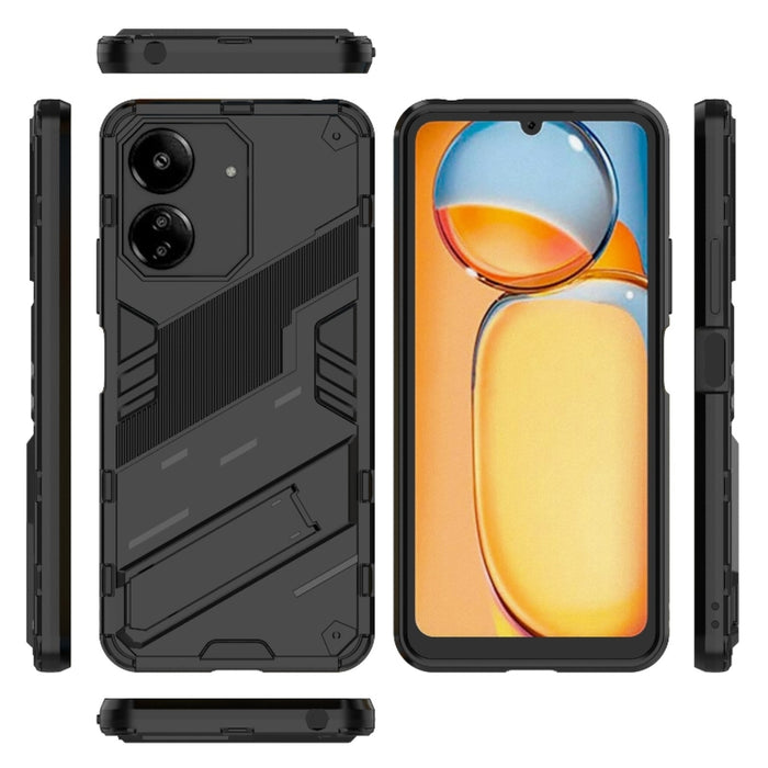 Punk Armor 2 en 1 PC + Funda para teléfono TPU con soporte, For Xiaomi Redmi 13C 5G / 4G Global