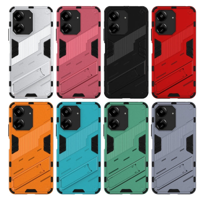Punk Armor 2 en 1 PC + Funda para teléfono TPU con soporte, For Xiaomi Redmi 13C 5G / 4G Global