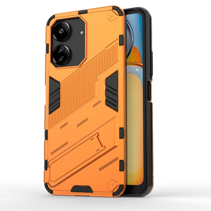 Punk Armor 2 en 1 PC + Funda para teléfono TPU con soporte, For Xiaomi Redmi 13C 5G / 4G Global