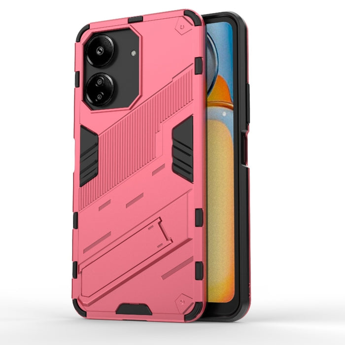 Punk Armor 2 en 1 PC + Funda para teléfono TPU con soporte, For Xiaomi Redmi 13C 5G / 4G Global