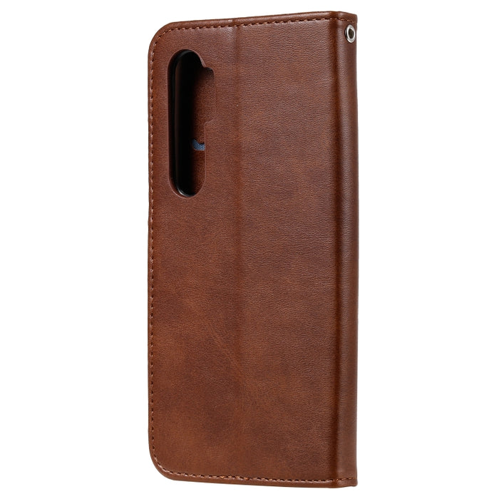 Funda de cuero con tapa horizontal y cremallera con textura de becerro a la moda con soporte y ranuras para tarjetas y función de billetera, For Xiaomi Mi Note 10 Lite, For Xiaomi Redmi Note 9 / 10X 5G