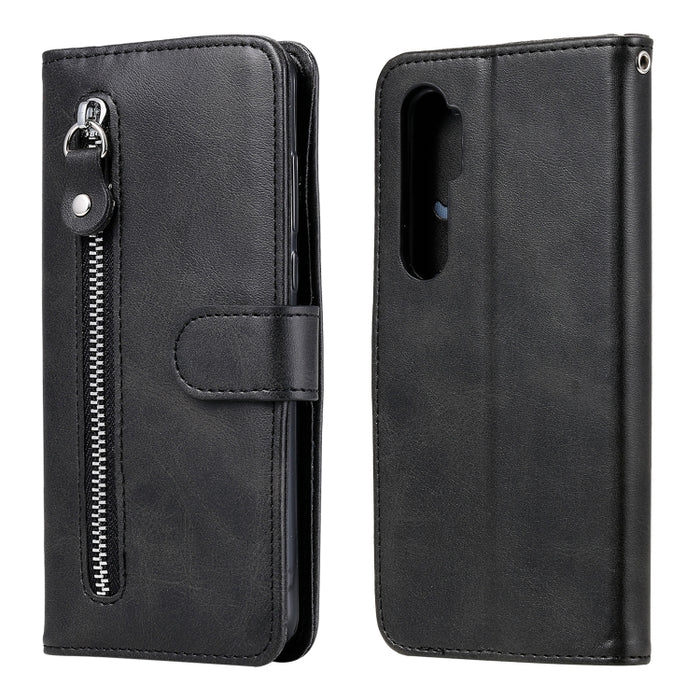 Funda de cuero con tapa horizontal y cremallera con textura de becerro a la moda con soporte y ranuras para tarjetas y función de billetera, For Xiaomi Mi Note 10 Lite, For Xiaomi Redmi Note 9 / 10X 5G