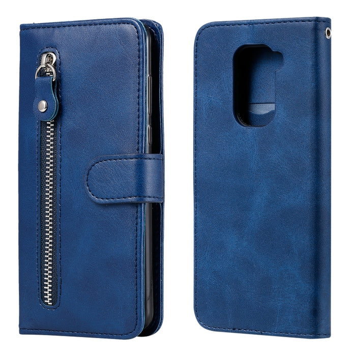 Funda de cuero con tapa horizontal y cremallera con textura de becerro a la moda con soporte y ranuras para tarjetas y función de billetera, For Xiaomi Mi Note 10 Lite, For Xiaomi Redmi Note 9 / 10X 5G
