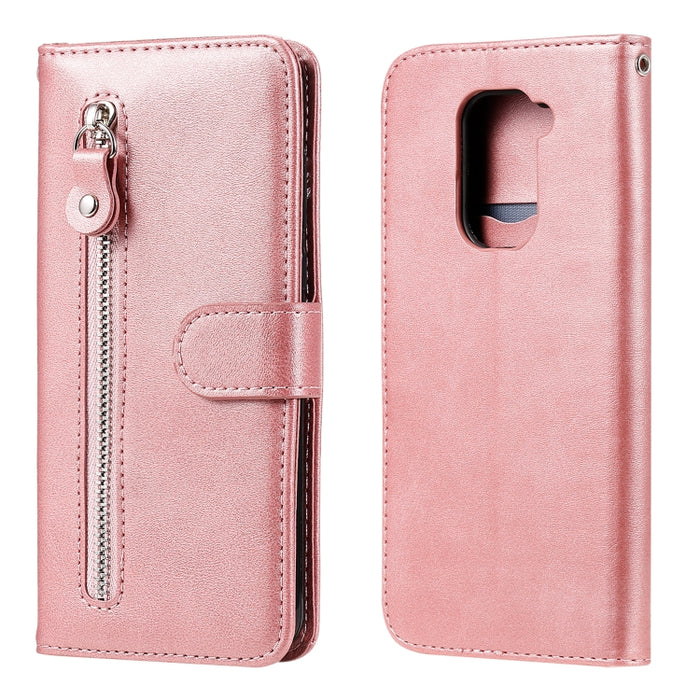 Funda de cuero con tapa horizontal y cremallera con textura de becerro a la moda con soporte y ranuras para tarjetas y función de billetera, For Xiaomi Mi Note 10 Lite, For Xiaomi Redmi Note 9 / 10X 5G