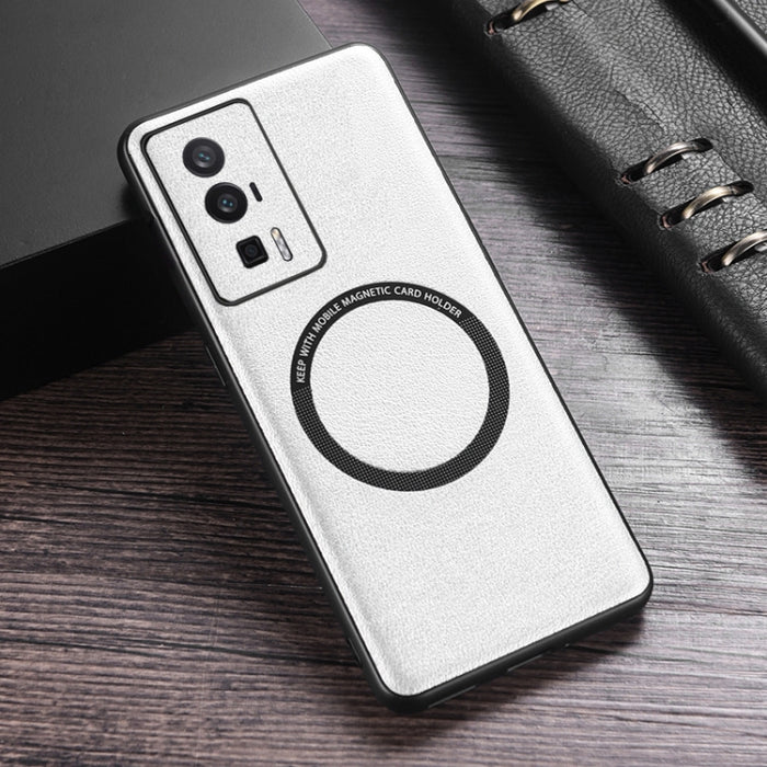 Caja magnética del teléfono de MagSafe de la PU de la textura del paño, For Xiaomi 17T 5G, For Xiaomi 17 Pro Max, For Xiaomi 15T Pro, For Xiaomi 15T, For Xiaomi 14T Pro, For Xiaomi 14T, For Xiaomi 14 Pro, For Xiaomi Redmi K60