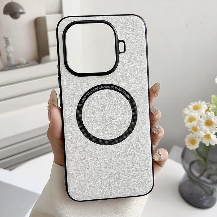 Caja magnética del teléfono de MagSafe de la PU de la textura del paño, For Xiaomi 17T 5G, For Xiaomi 17 Pro Max, For Xiaomi 15T Pro, For Xiaomi 15T, For Xiaomi 14T Pro, For Xiaomi 14T, For Xiaomi 14 Pro, For Xiaomi Redmi K60