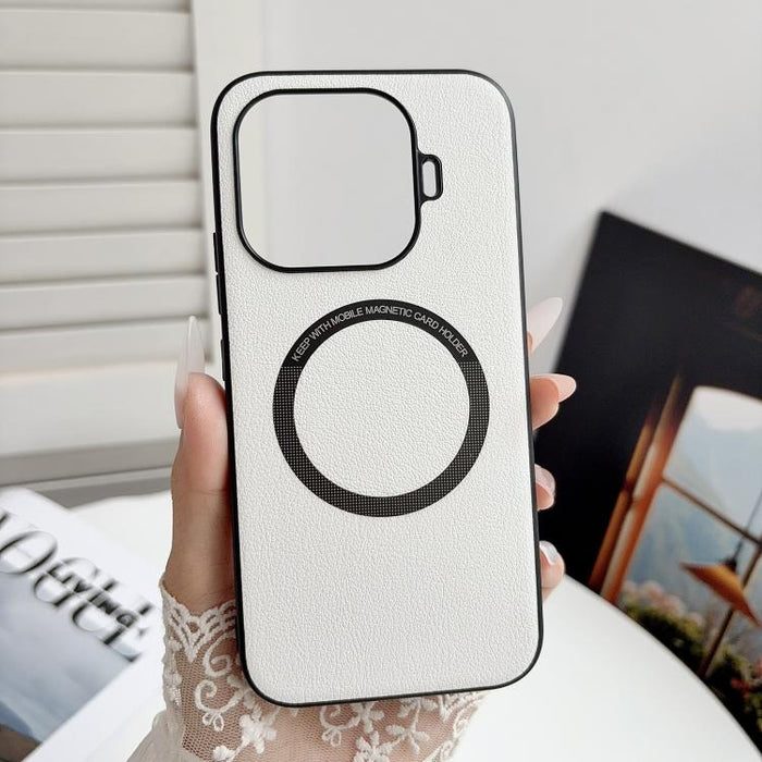 Caja magnética del teléfono de MagSafe de la PU de la textura del paño, For Xiaomi 17T 5G, For Xiaomi 17 Pro Max, For Xiaomi 15T Pro, For Xiaomi 15T, For Xiaomi 14T Pro, For Xiaomi 14T, For Xiaomi 14 Pro, For Xiaomi Redmi K60