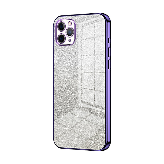 Caja de teléfono galvanizada con polvo de brillo degradado, For iPhone 11 Pro Max, For iPhone 11, For iPhone 11 Pro, For iPhone X / XS, For iPhone XR, For iPhone XS Max, For iPhone 8 Plus / 7 Plus