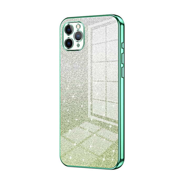 Caja de teléfono galvanizada con polvo de brillo degradado, For iPhone 11 Pro Max, For iPhone 11, For iPhone 11 Pro, For iPhone X / XS, For iPhone XR, For iPhone XS Max, For iPhone 8 Plus / 7 Plus