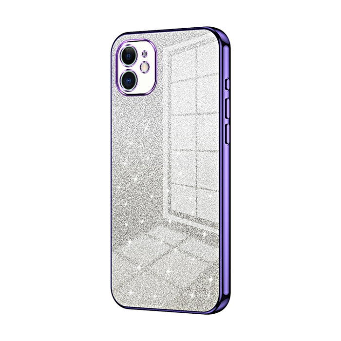 Caja de teléfono galvanizada con polvo de brillo degradado, For iPhone 11 Pro Max, For iPhone 11, For iPhone 11 Pro, For iPhone X / XS, For iPhone XR, For iPhone XS Max, For iPhone 8 Plus / 7 Plus
