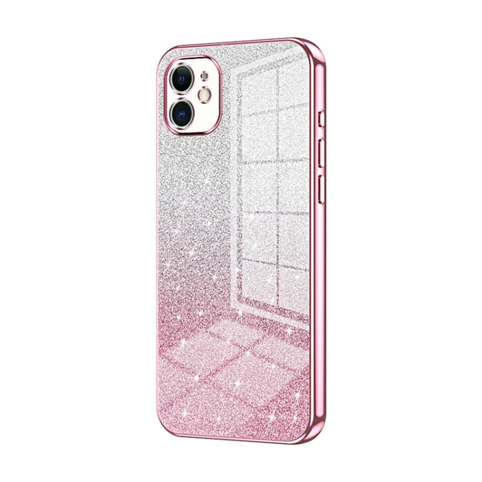 Caja de teléfono galvanizada con polvo de brillo degradado, For iPhone 11 Pro Max, For iPhone 11, For iPhone 11 Pro, For iPhone X / XS, For iPhone XR, For iPhone XS Max, For iPhone 8 Plus / 7 Plus