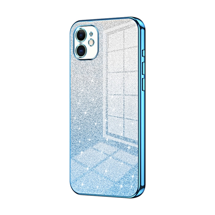 Caja de teléfono galvanizada con polvo de brillo degradado, For iPhone 11 Pro Max, For iPhone 11, For iPhone 11 Pro, For iPhone X / XS, For iPhone XR, For iPhone XS Max, For iPhone 8 Plus / 7 Plus