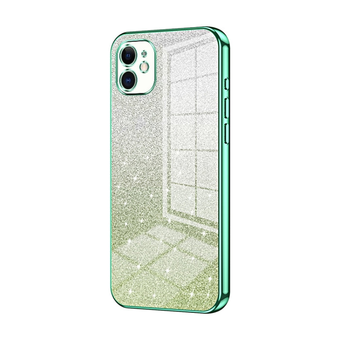 Caja de teléfono galvanizada con polvo de brillo degradado, For iPhone 11 Pro Max, For iPhone 11, For iPhone 11 Pro, For iPhone X / XS, For iPhone XR, For iPhone XS Max, For iPhone 8 Plus / 7 Plus