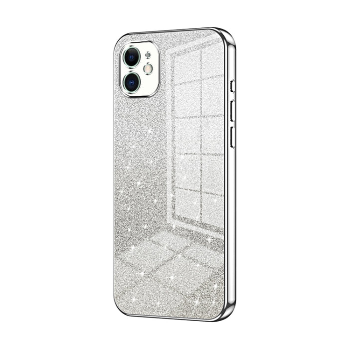 Caja de teléfono galvanizada con polvo de brillo degradado, For iPhone 11 Pro Max, For iPhone 11, For iPhone 11 Pro, For iPhone X / XS, For iPhone XR, For iPhone XS Max, For iPhone 8 Plus / 7 Plus