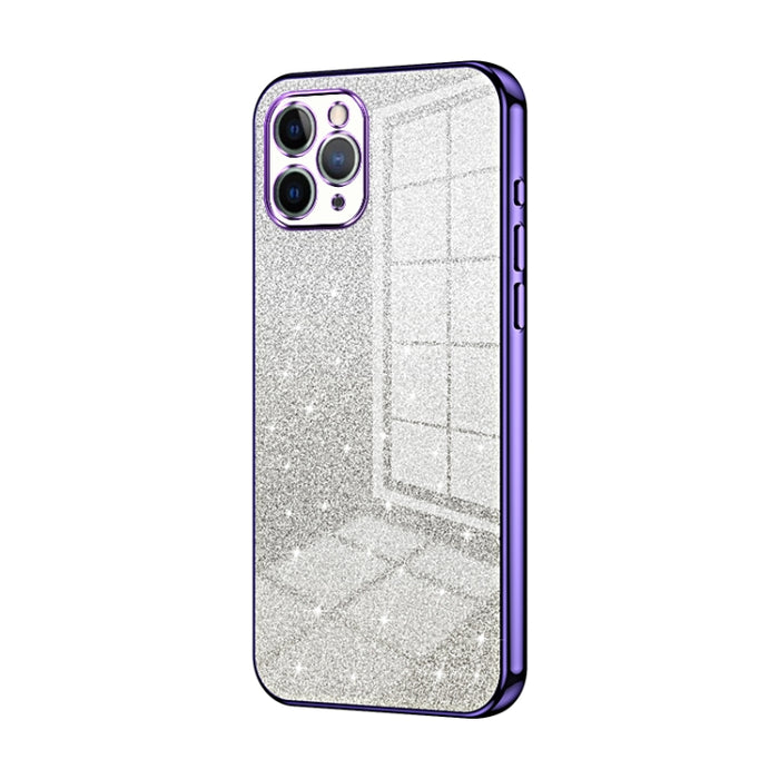 Caja de teléfono galvanizada con polvo de brillo degradado, For iPhone 11 Pro Max, For iPhone 11, For iPhone 11 Pro, For iPhone X / XS, For iPhone XR, For iPhone XS Max, For iPhone 8 Plus / 7 Plus