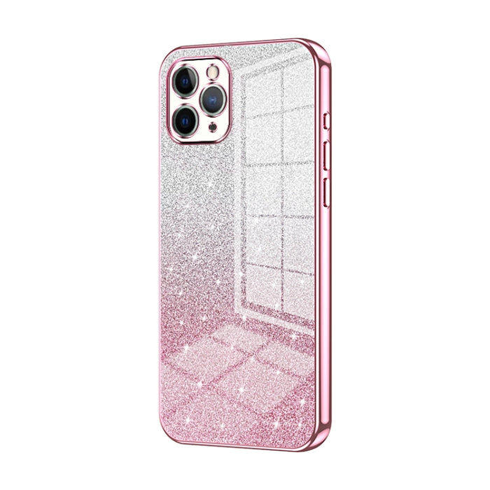 Caja de teléfono galvanizada con polvo de brillo degradado, For iPhone 11 Pro Max, For iPhone 11, For iPhone 11 Pro, For iPhone X / XS, For iPhone XR, For iPhone XS Max, For iPhone 8 Plus / 7 Plus