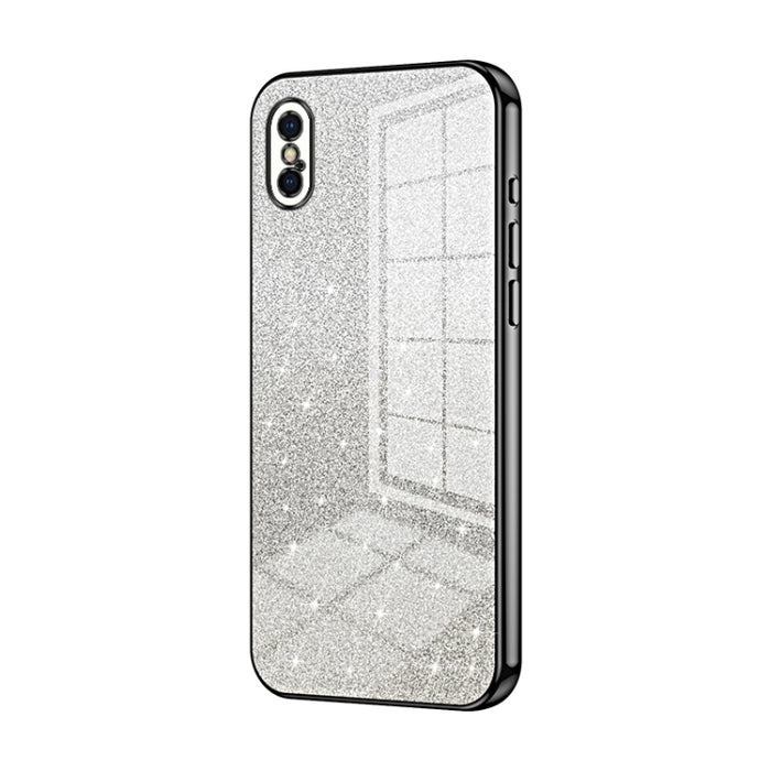 Caja de teléfono galvanizada con polvo de brillo degradado, For iPhone 11 Pro Max, For iPhone 11, For iPhone 11 Pro, For iPhone X / XS, For iPhone XR, For iPhone XS Max, For iPhone 8 Plus / 7 Plus